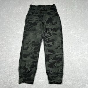 Lululemon Align Jogger Women’s Size 2 Black Gray Camo Cropped Pull On W/ Pockets